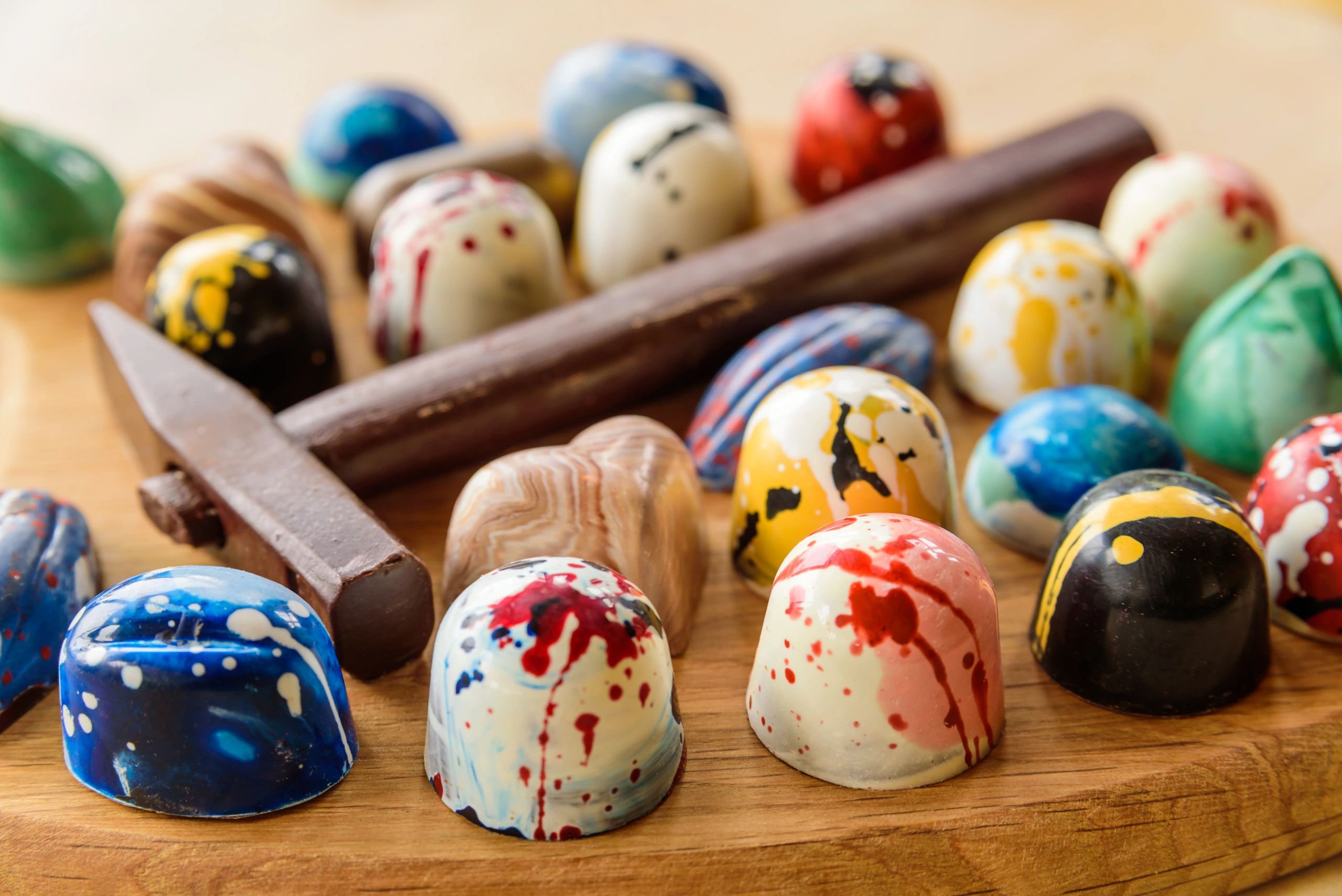 Handcrafted chocolate bars